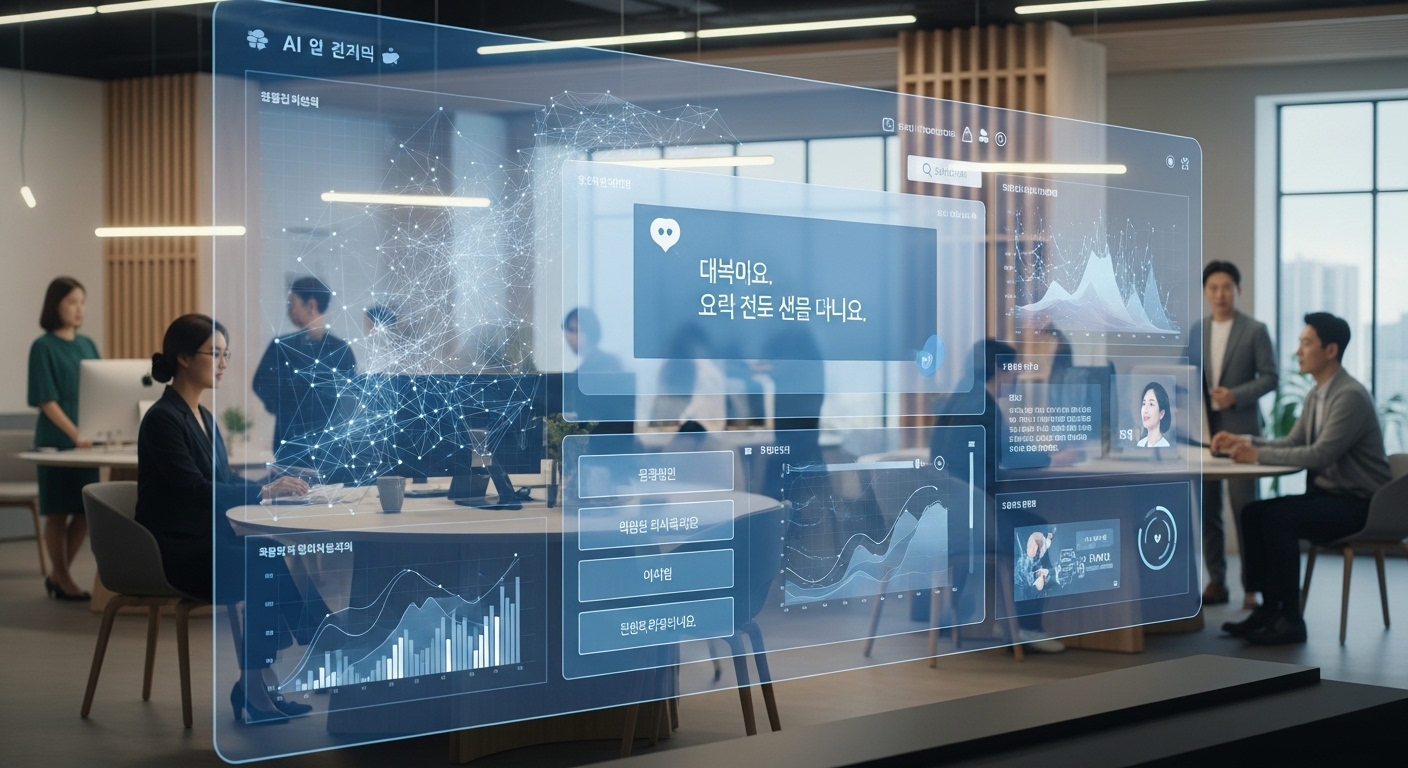 개인화된 감사 메시지를 위한 데이터를 분석하는 AI 인터페이스
