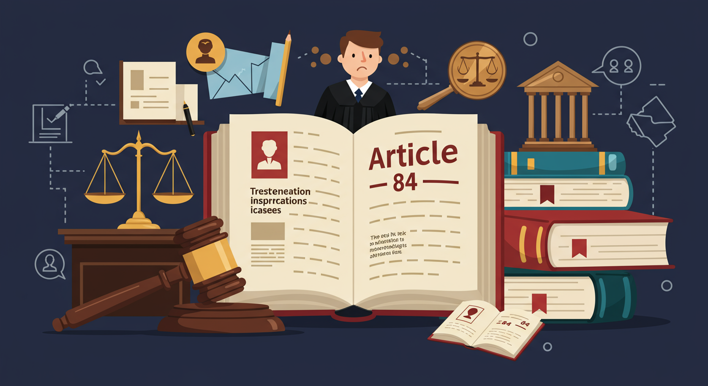 헌법 제84조 해석에 대한 강조점이 있는 법률 서적과 기사들