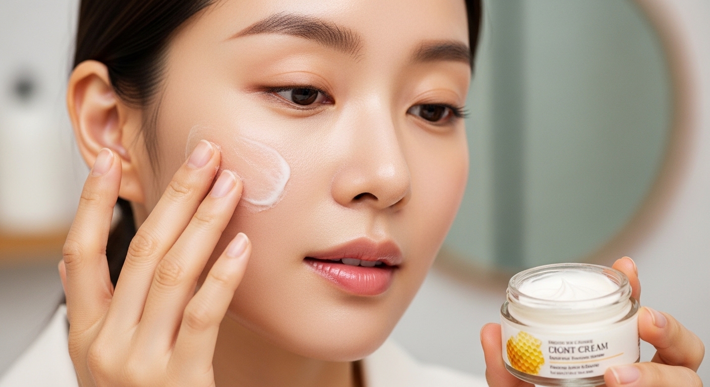배우 송혜교가 꿀 클렌저와 나이트 크림으로 관리하는 빛나는 민낯