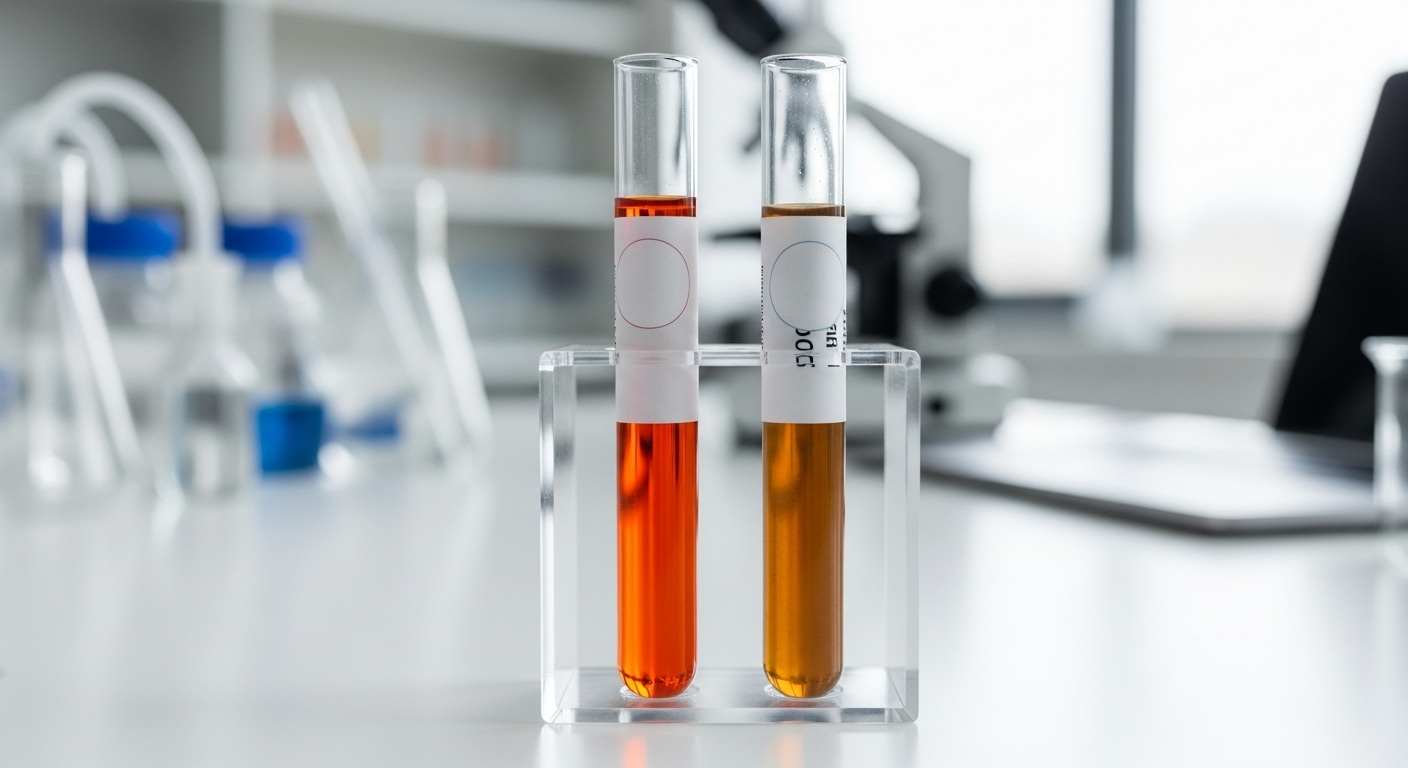 농축된 소변 샘플