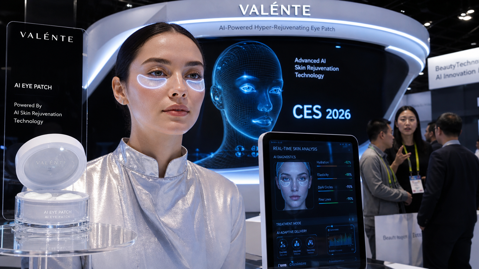 CES 2026에서 전시된 첨단 AI 기반 하이퍼 리쥬버네이팅 아이패치 기술