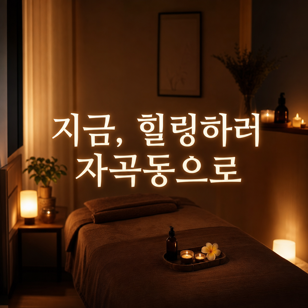 힐링 찾는다면 강남 자곡동 아로마마사지 스웨디시 추천
