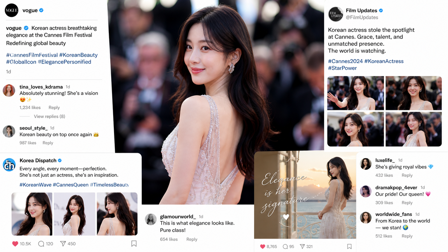 전 세계 팬들에게 깊은 인상을 준 배우의 시상식 모습