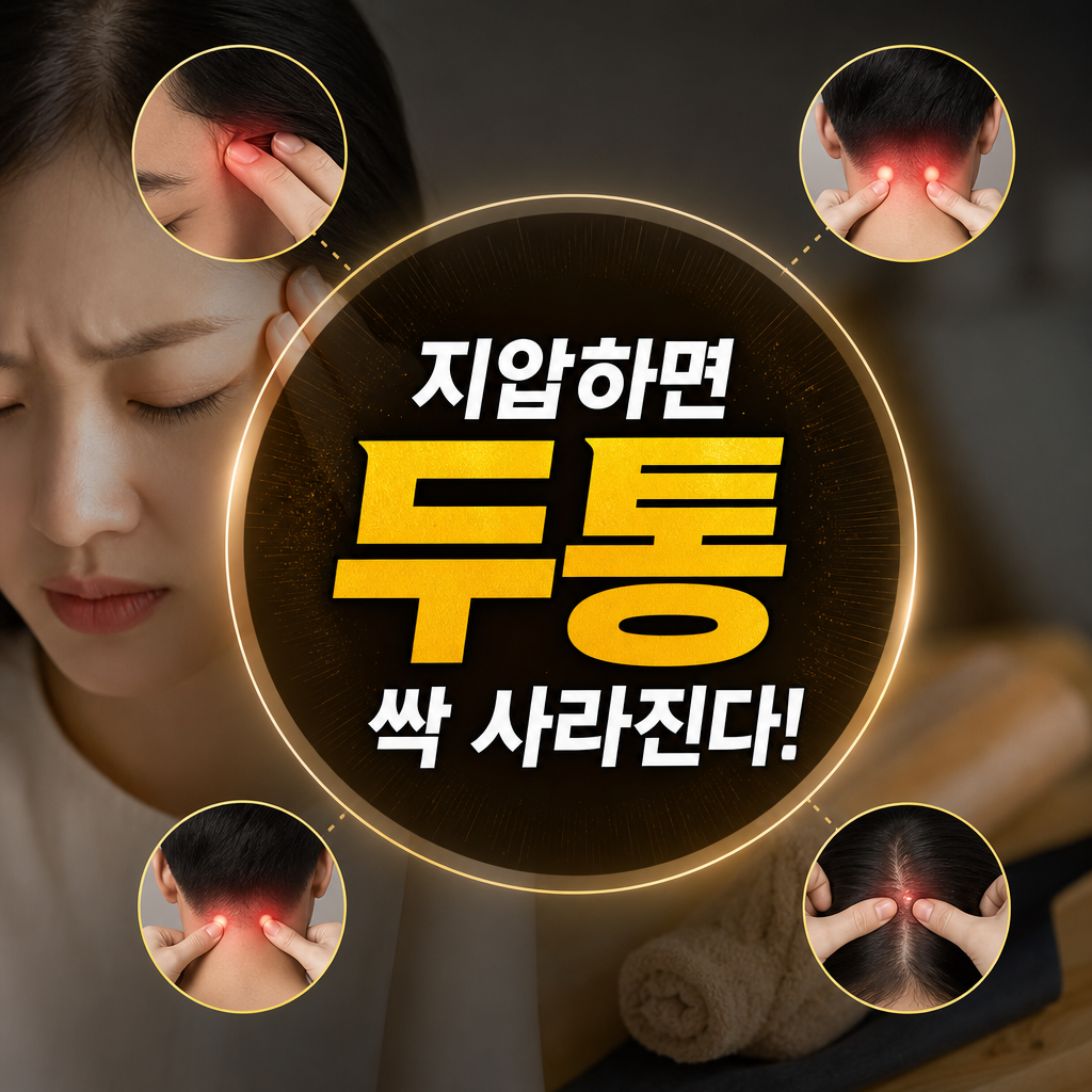두통 완화에 효과적인 마사지 부위와 압점 정리
