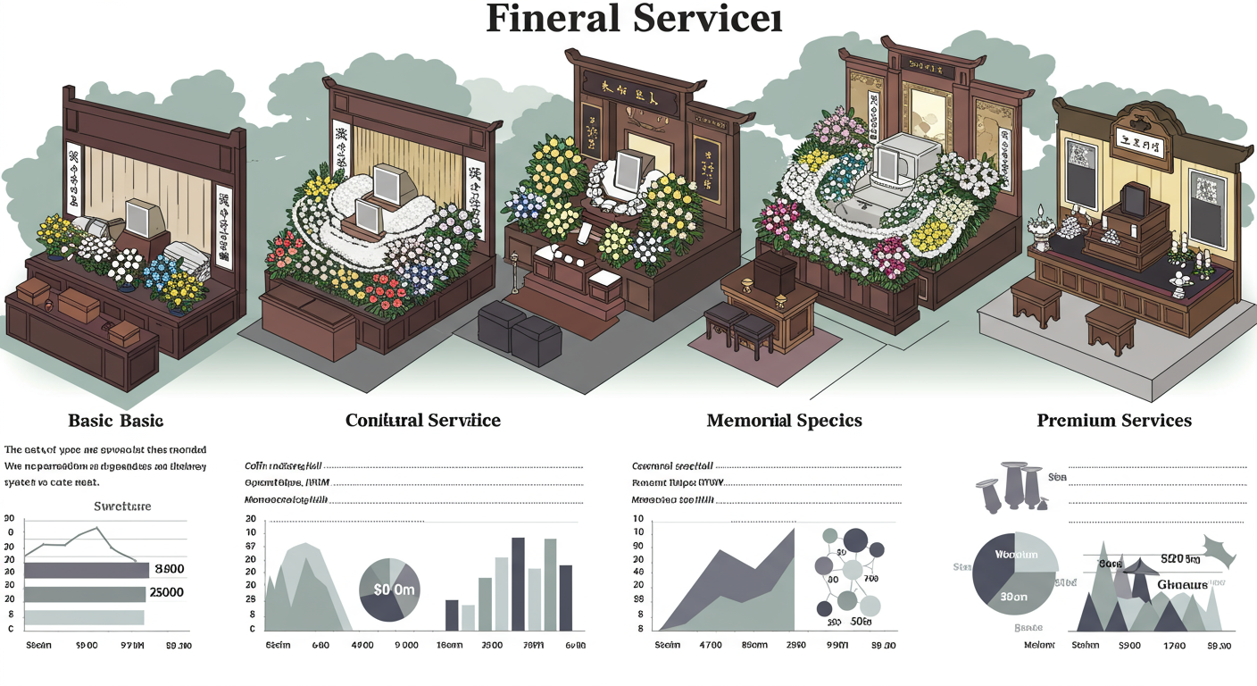 간소형부터 고급형까지 다양한 장례 유형과 관련된 비용 구조 설명