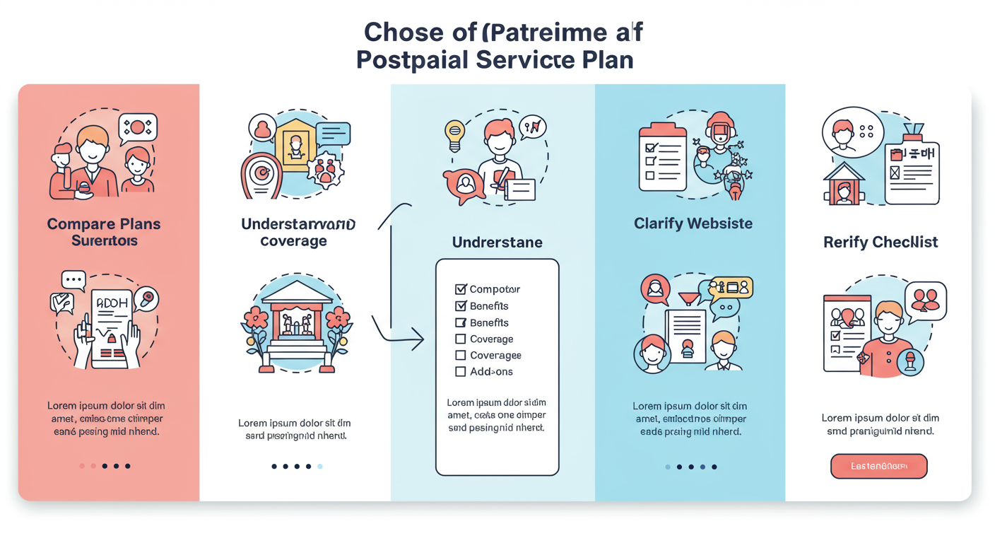 단계적 행동 계획을 통해 후불제 상조 서비스를 선택하는 가이드라인