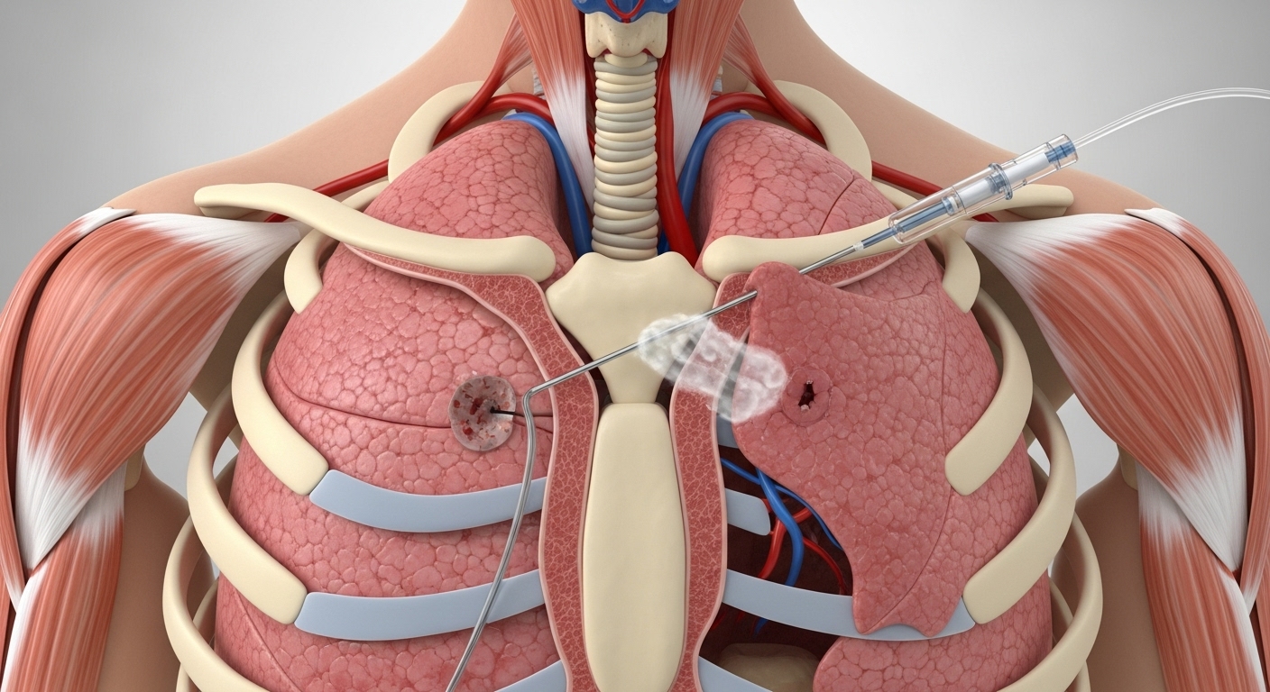 중심선 삽입 중 발생할 수 있는 기흉의 해부학적 상세 묘사