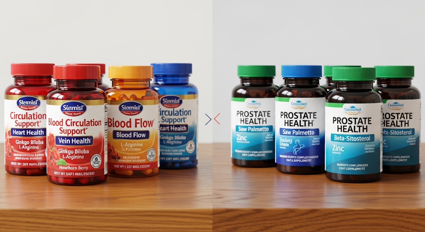 혈행제와 전립선 영양제의 목적 차이 비교