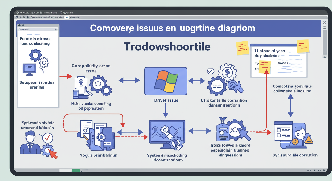 디지털 화이트보드에 표시된 문제 해결 다이어그램