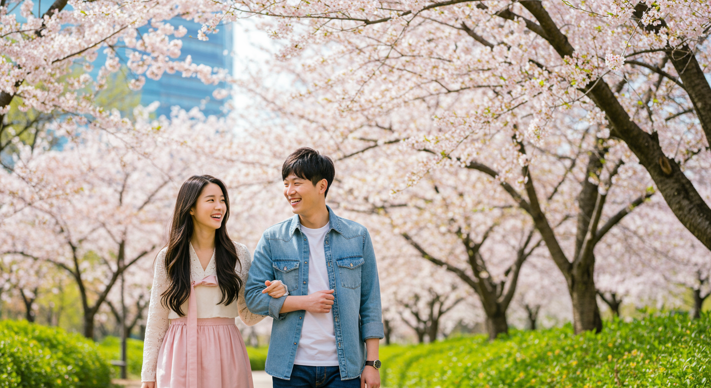 다양한 활동을 함께 즐기는 한국 커플들