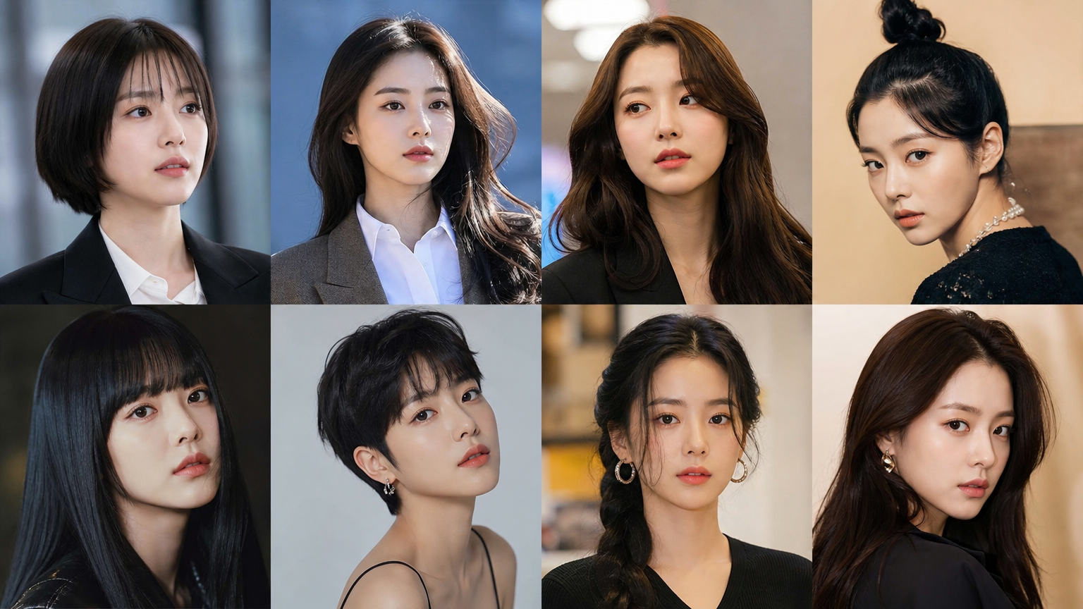 대담하고 세련된 헤어스타일로 패션 트렌드를 이끄는 배우