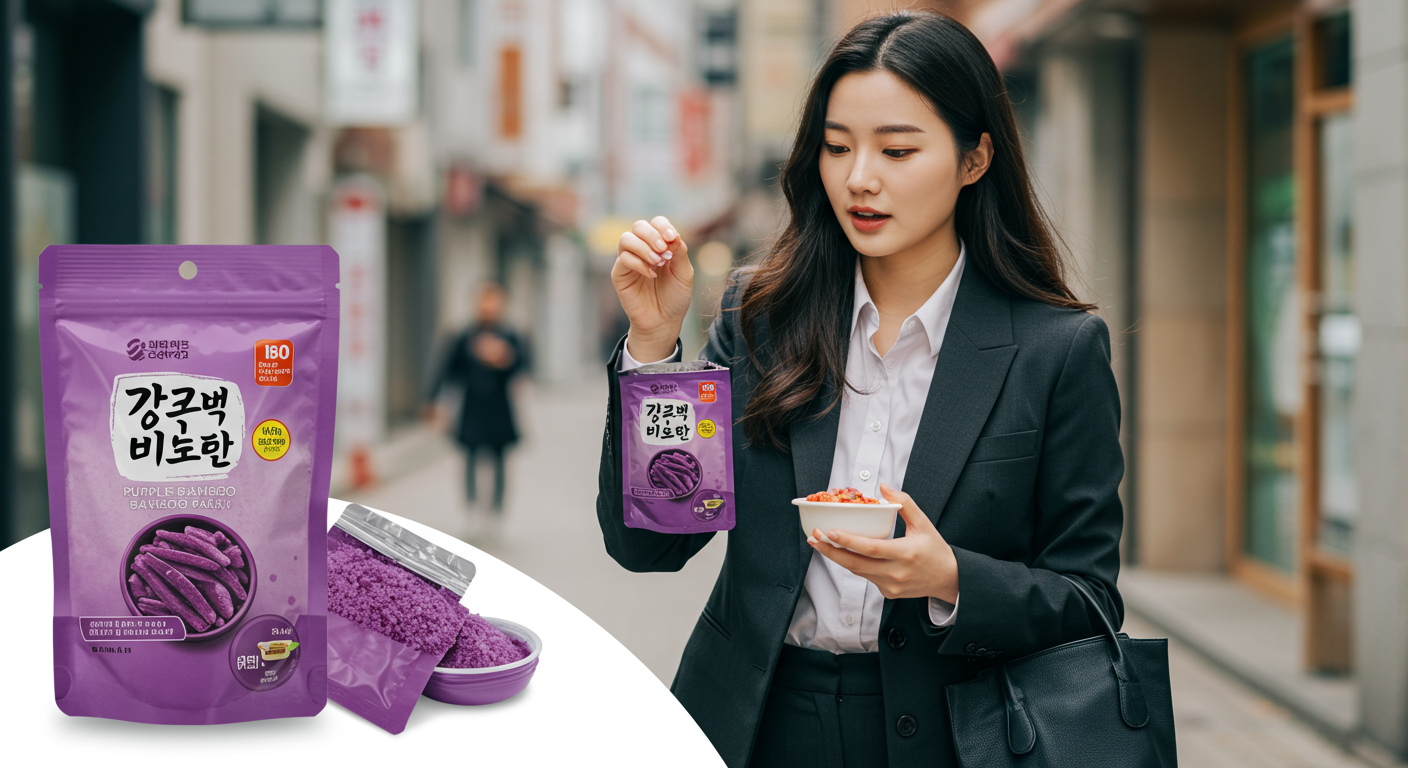 바쁜 일상 속에서도 간편하게 사용할 수 있는 파우치형 자죽염