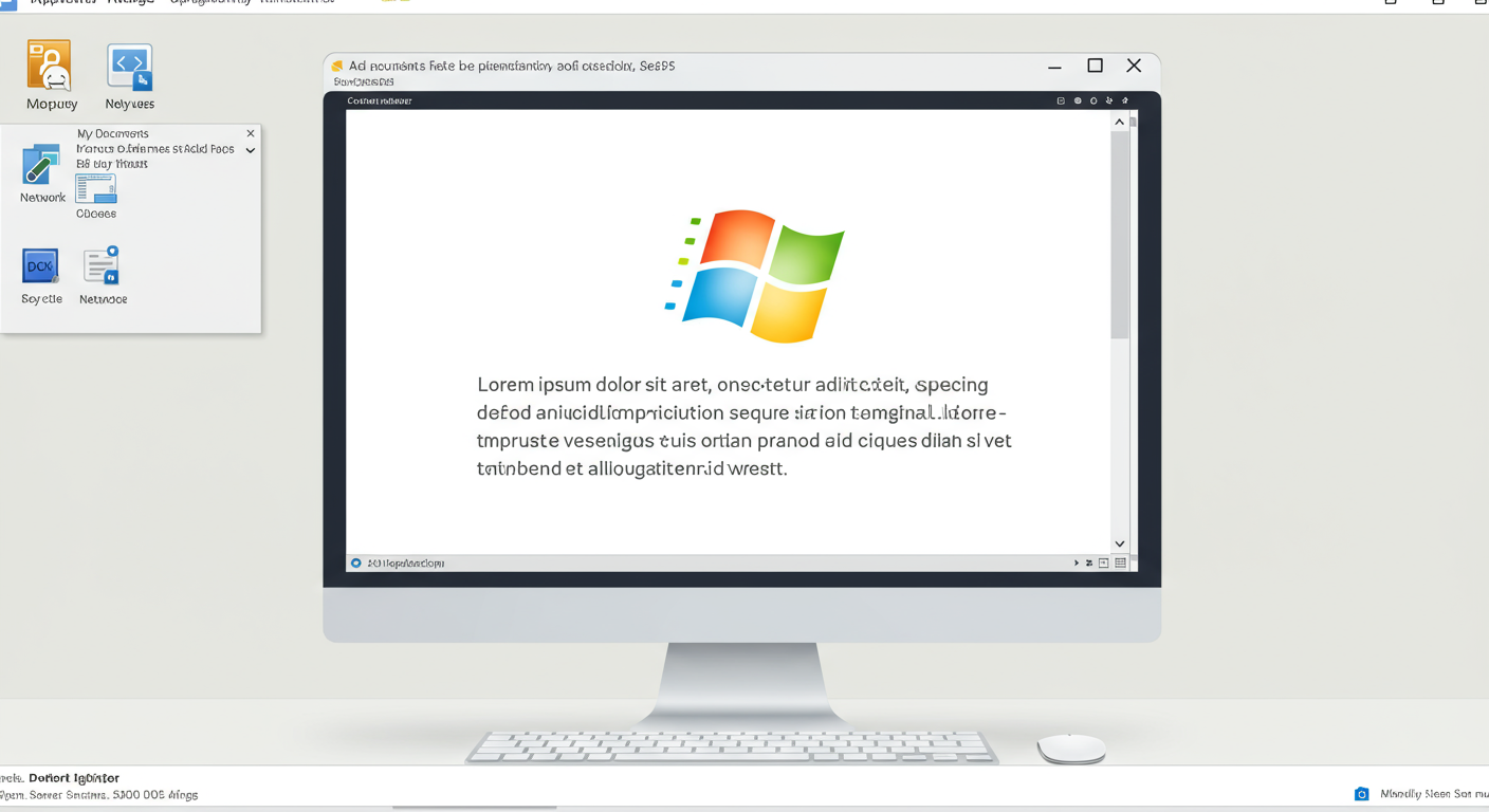 활성화 알림 워터마크가 있는 윈도우 데스크탑 화면