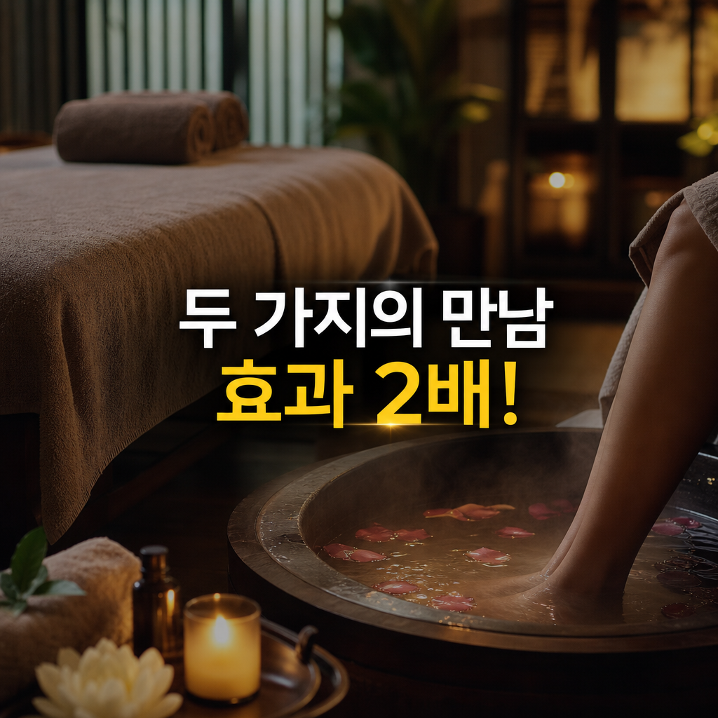 마사지와 족욕 병행 시 시너지 효과 정리