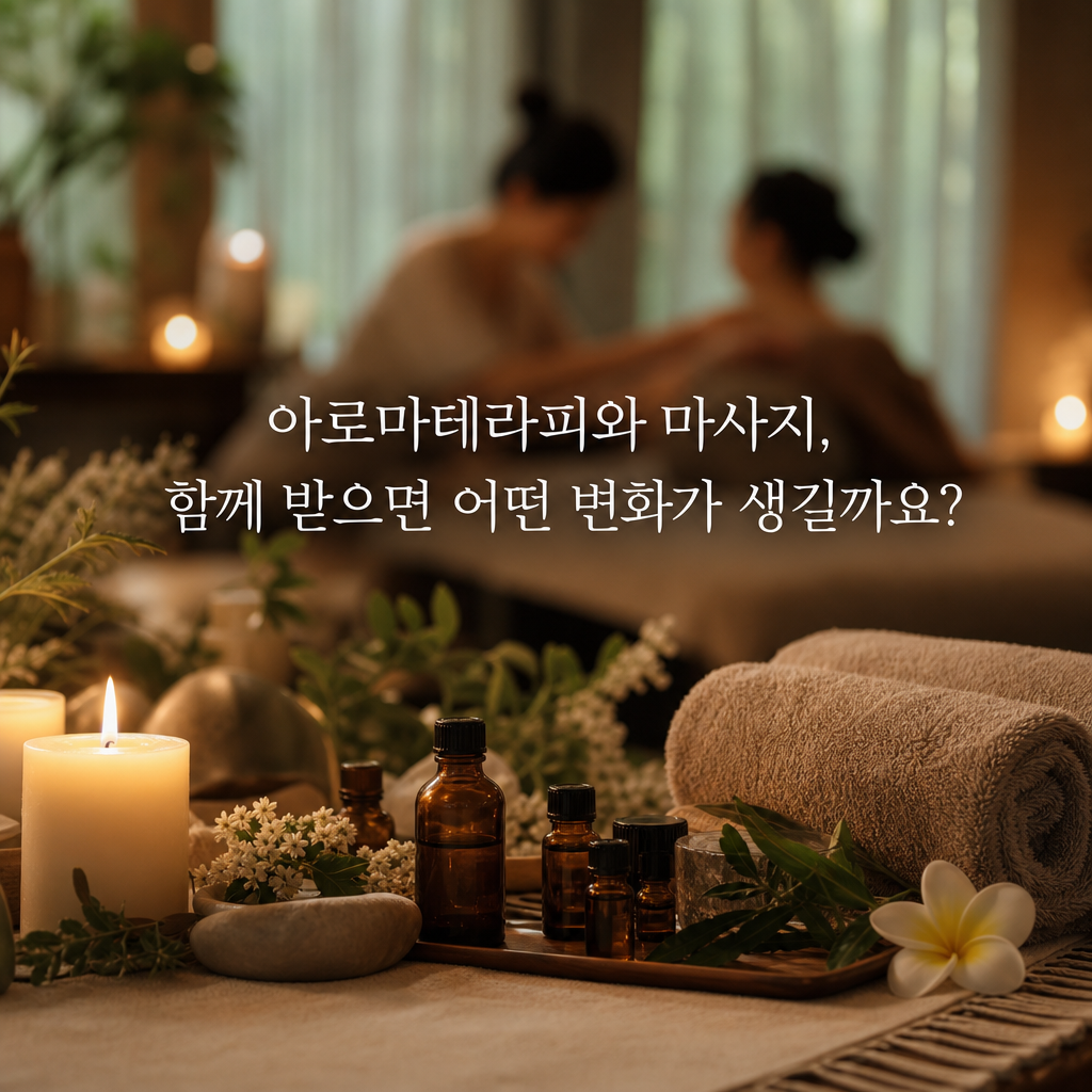 아로마테라피 + 마사지 결합 시 효과가 더 커지는 이유