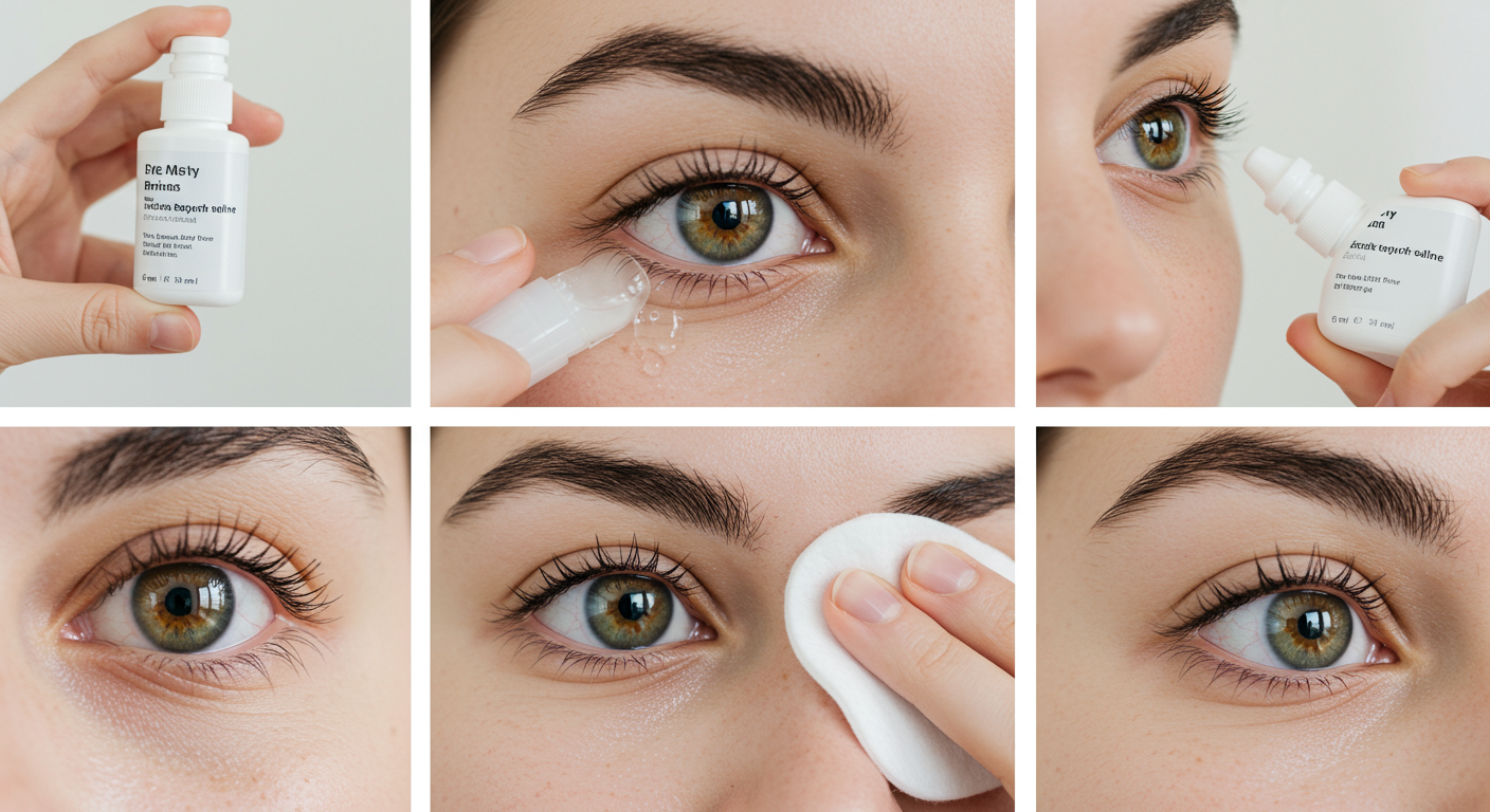 전용 세정액으로 눈 청소하는 단계별 가이드