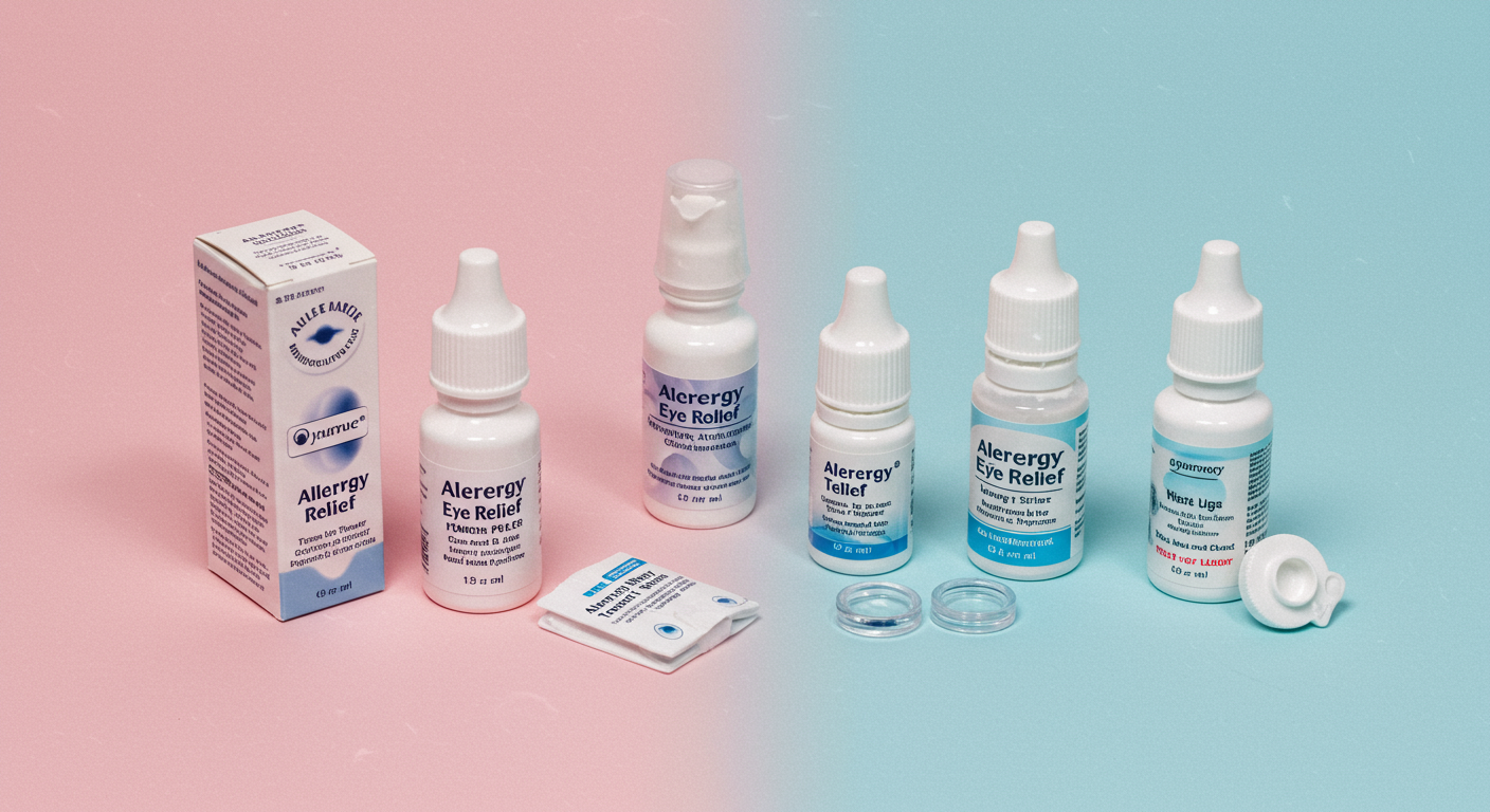 항히스타민제 및 인공눈물 제품 디스플레이