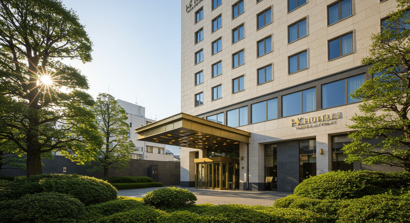 모던하고 세련된 디자인의 후쿠오카 호텔 외관