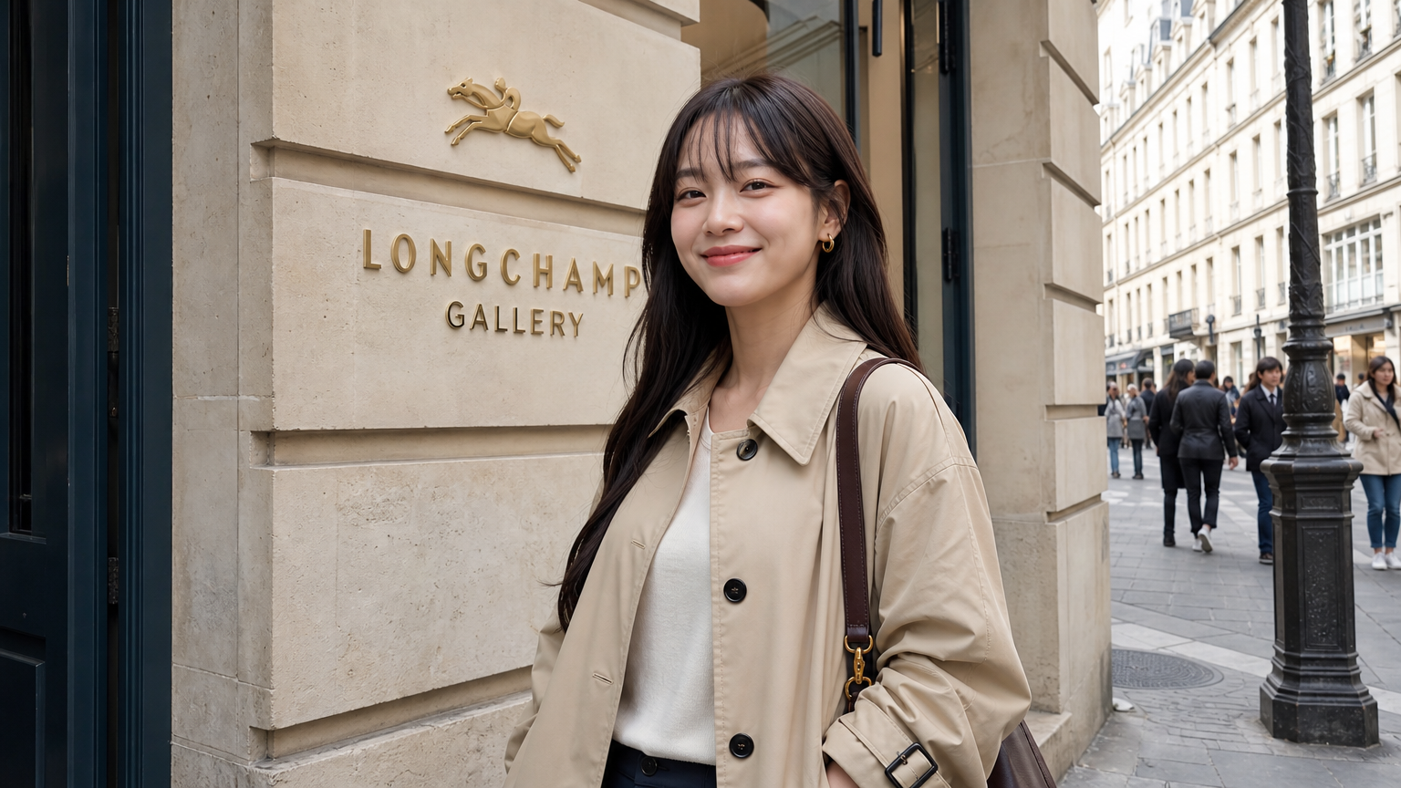 프랑스 파리에서 세련된 스타일을 선보이는 배우 김세정
