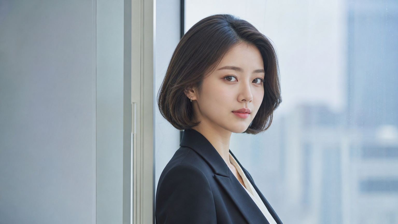 부드러운 볼륨감과 세련된 마무리가 돋보이는 현대적인 해석의 레트로 단발 스타일