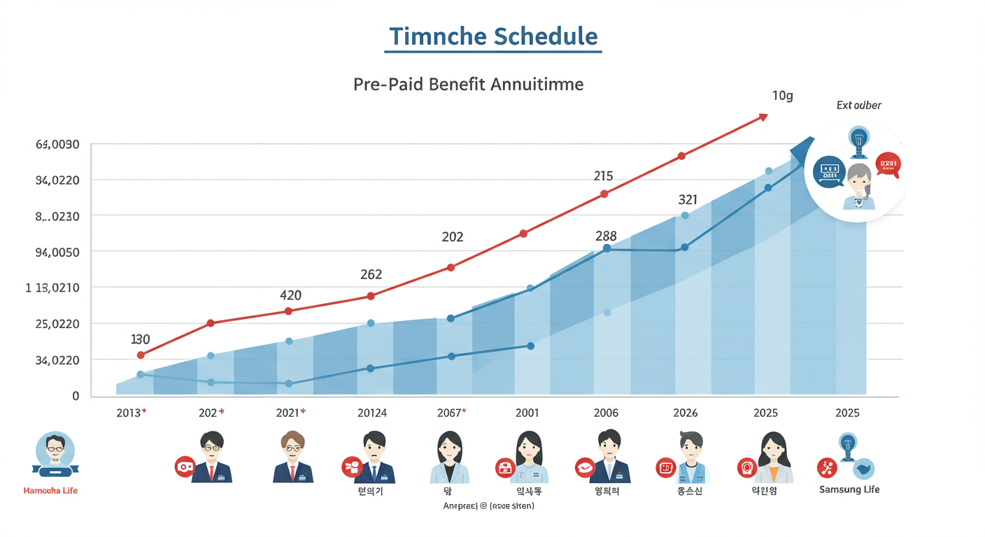 주요 보험사가 참여하여 2025년 10월에 시작하는 제도의 일정표