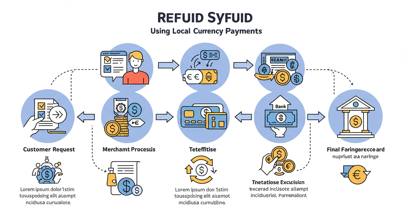 지역화폐 결제를 통한 환급 시스템의 주요 정보를 보여주는 인포그래픽 스타일