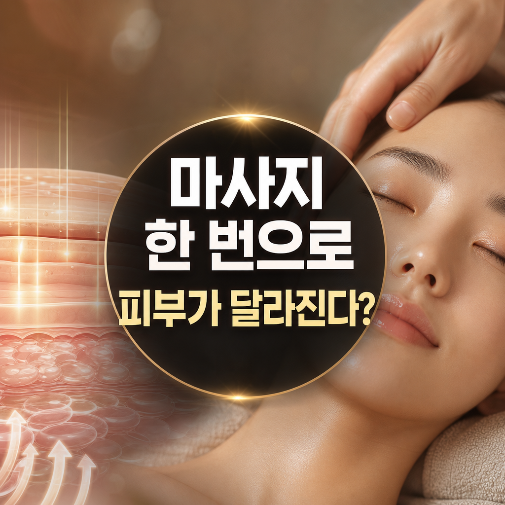 마사지 후 피부가 좋아지는 이유와 피부 변화 메커니즘