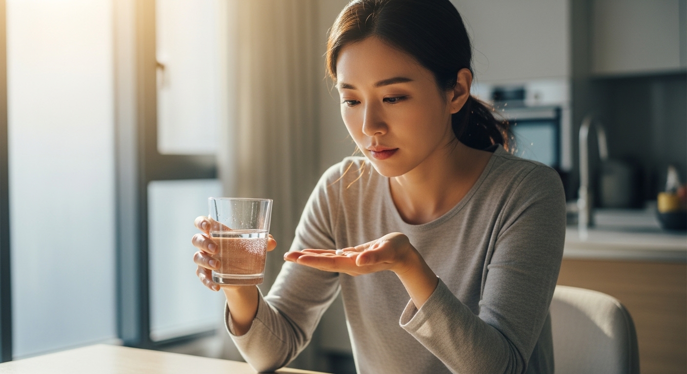 피임약 복용을 고민하는 여성