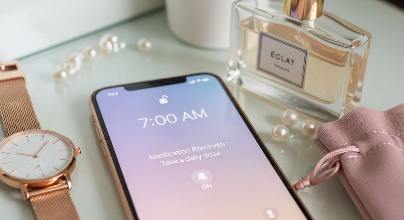 스마트폰 복용 알람 설정