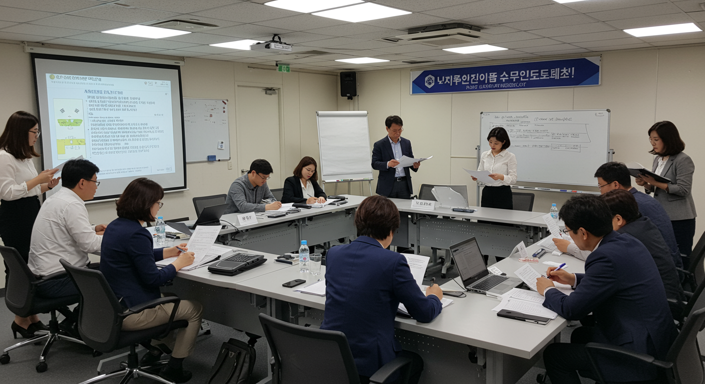 행정 및 법률 관련 실무 능력을 키우기 위한 워크숍에 참여하는 전문가들