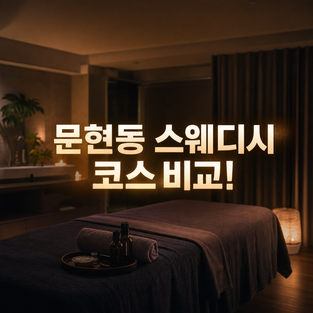 부산 남구 문현동 스웨디시 샵별 코스 비교로 나에게 딱 맞는 선택