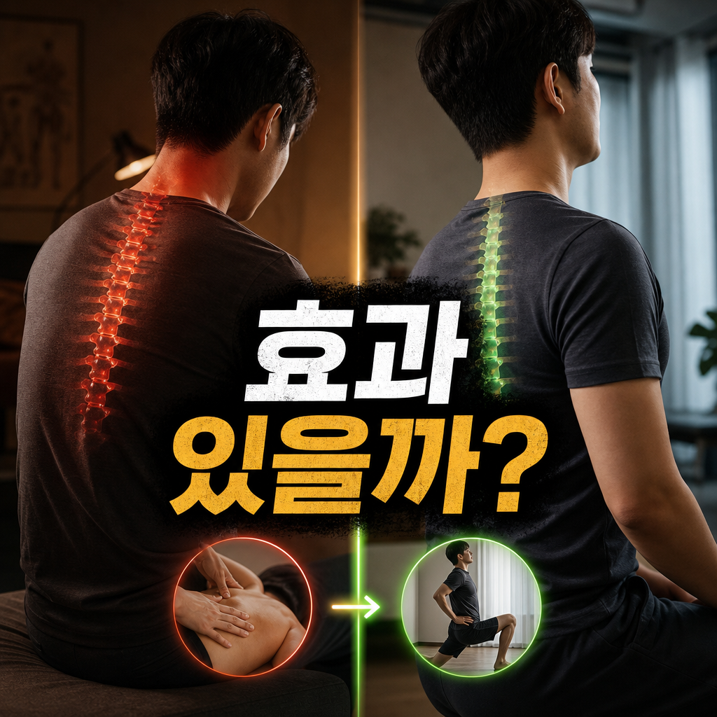 마사지와 자세 교정, 실제로 효과가 있을까