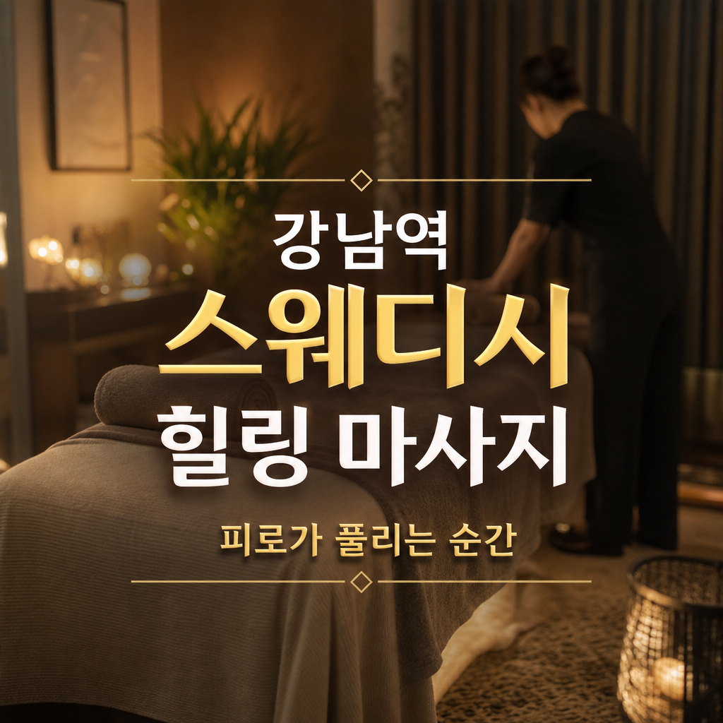 피로 풀리는 강남역 스웨디시 힐링 마사지 효과