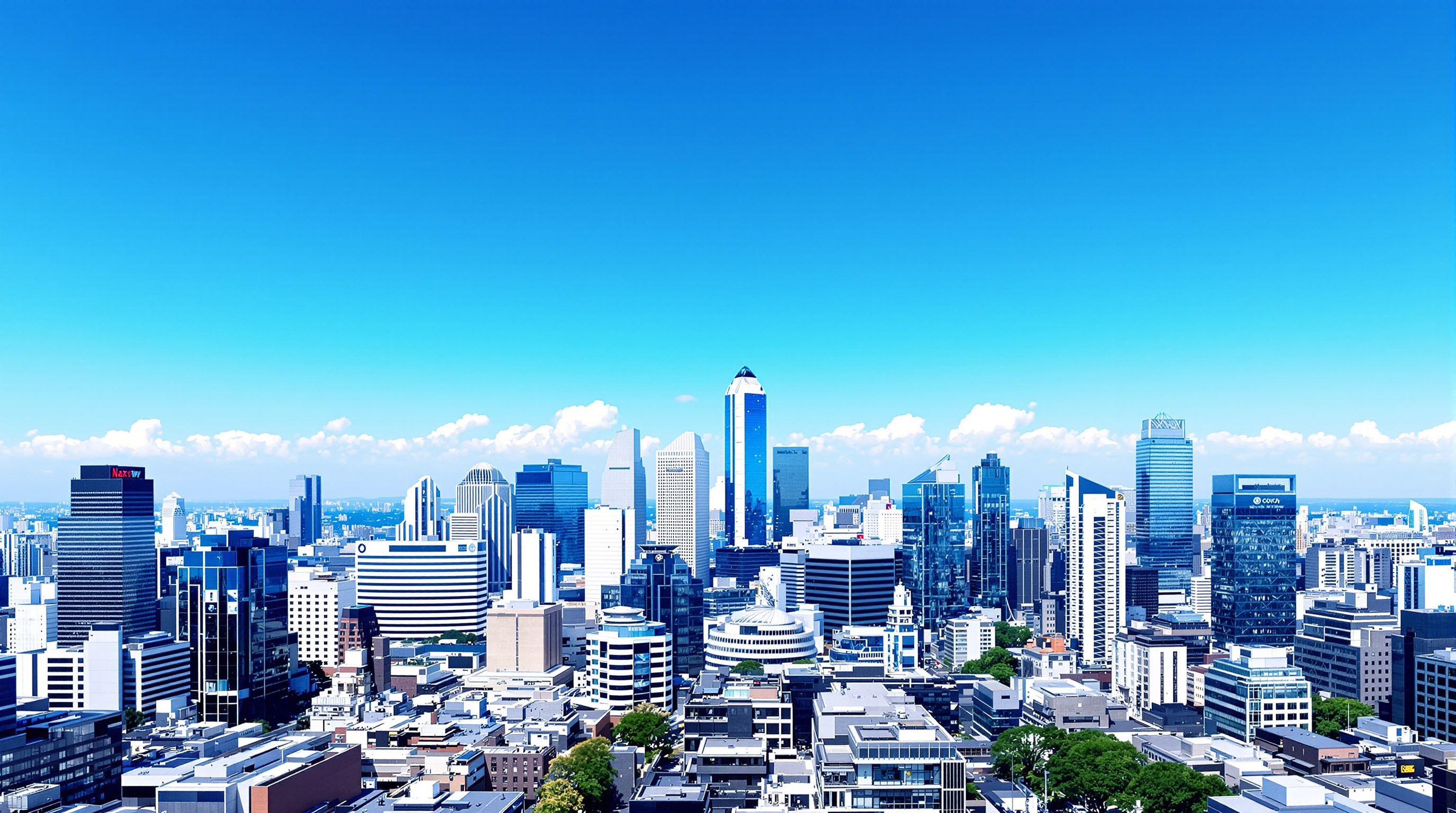 현대 건축과 역사 유적이 공존하는 나고야 시내 전경