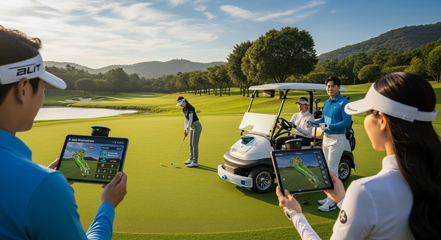 AI 기반 캐디 서비스와 자율주행 카트를 사용하는 한국 골퍼들