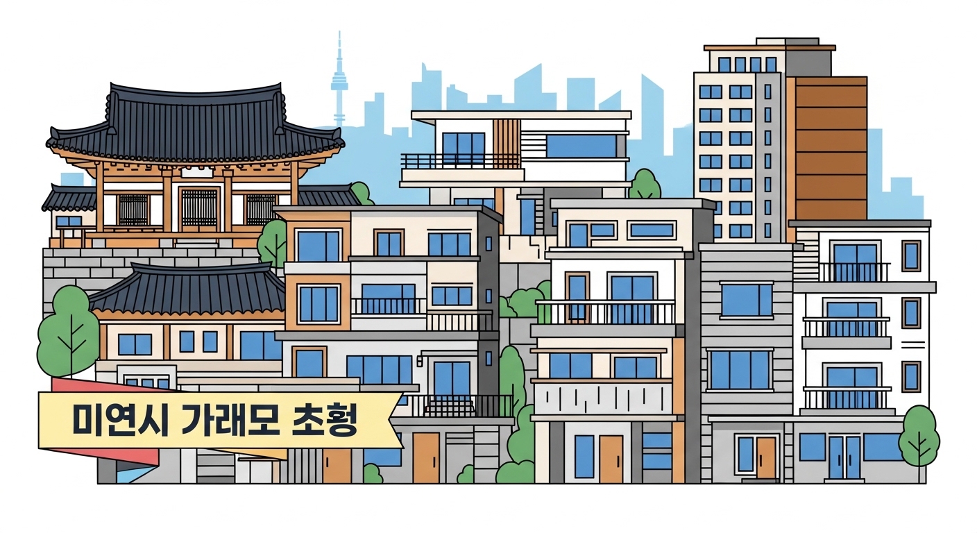 다양한 유형의 서울 주거 건물들로 확장된 지원 자격을 나타내는 이미지