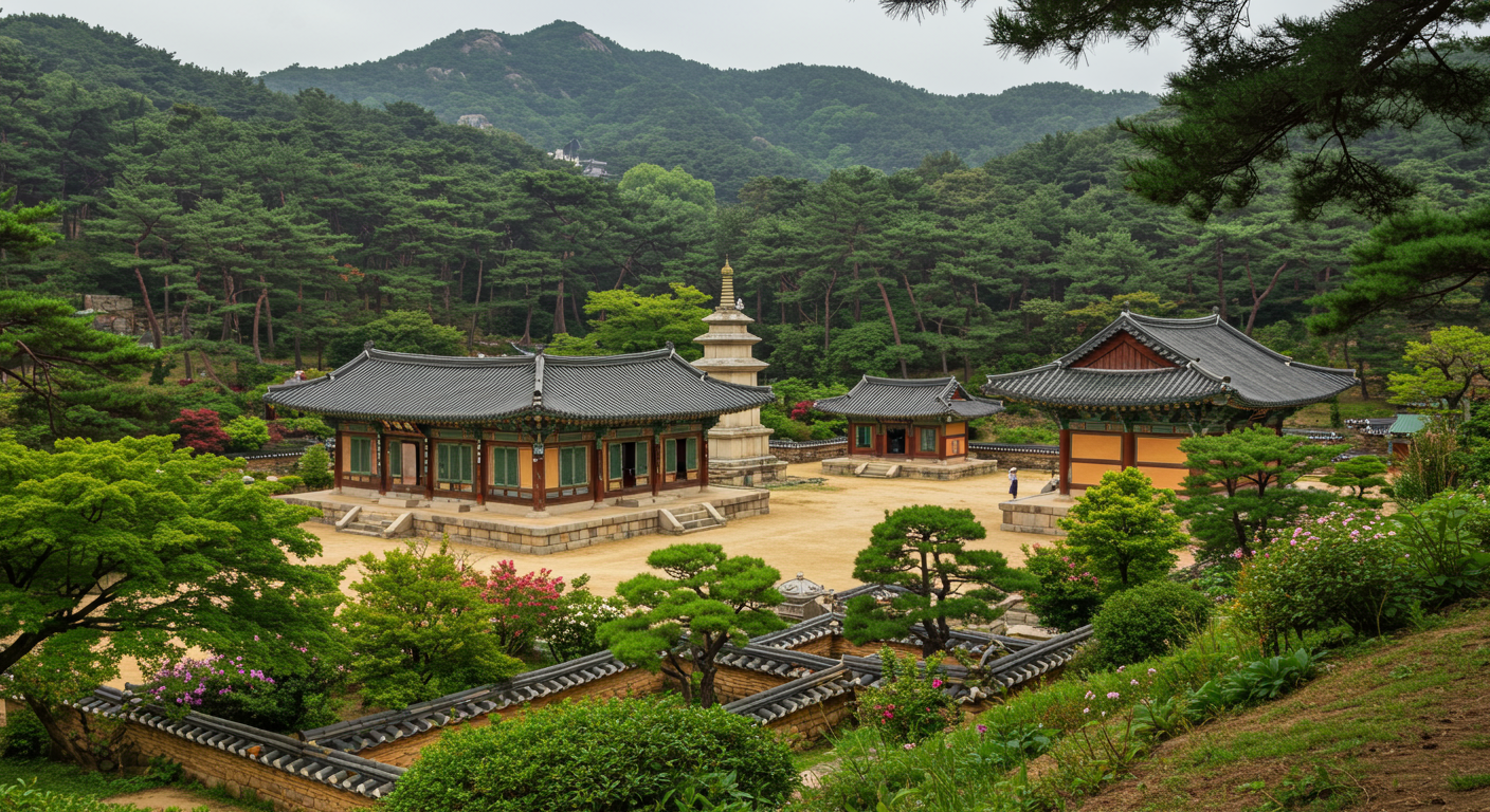 푸르른 자연과 문화유산으로 둘러싸인 경주 불국사