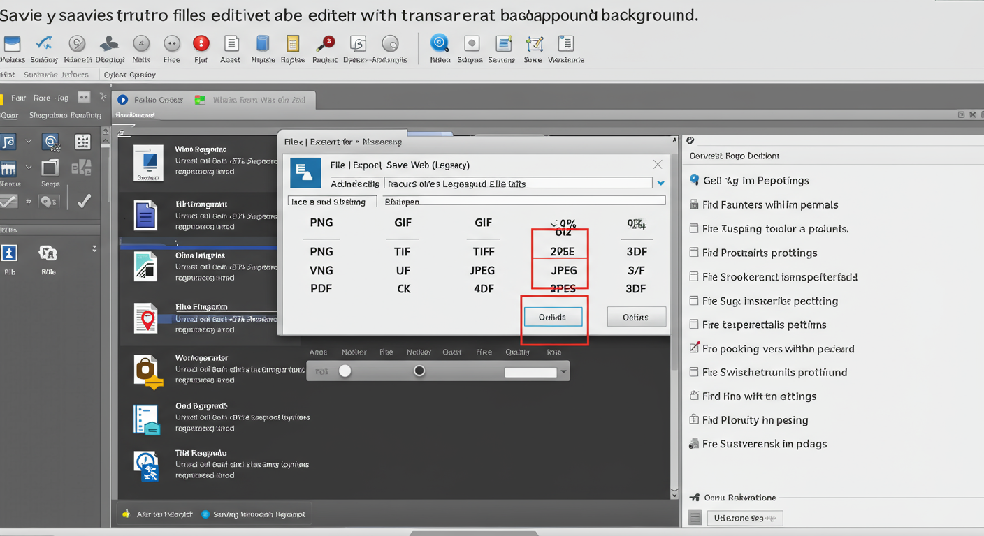 편집 후 파일 저장 시 형식 선택에 대한 자세한 안내