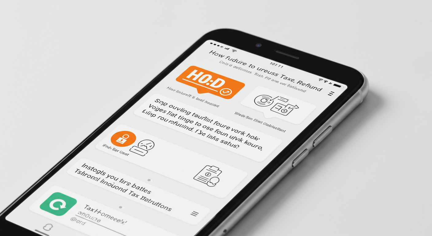스마트폰 화면에 표시된 홈택스 앱 사용법 단계별 안내