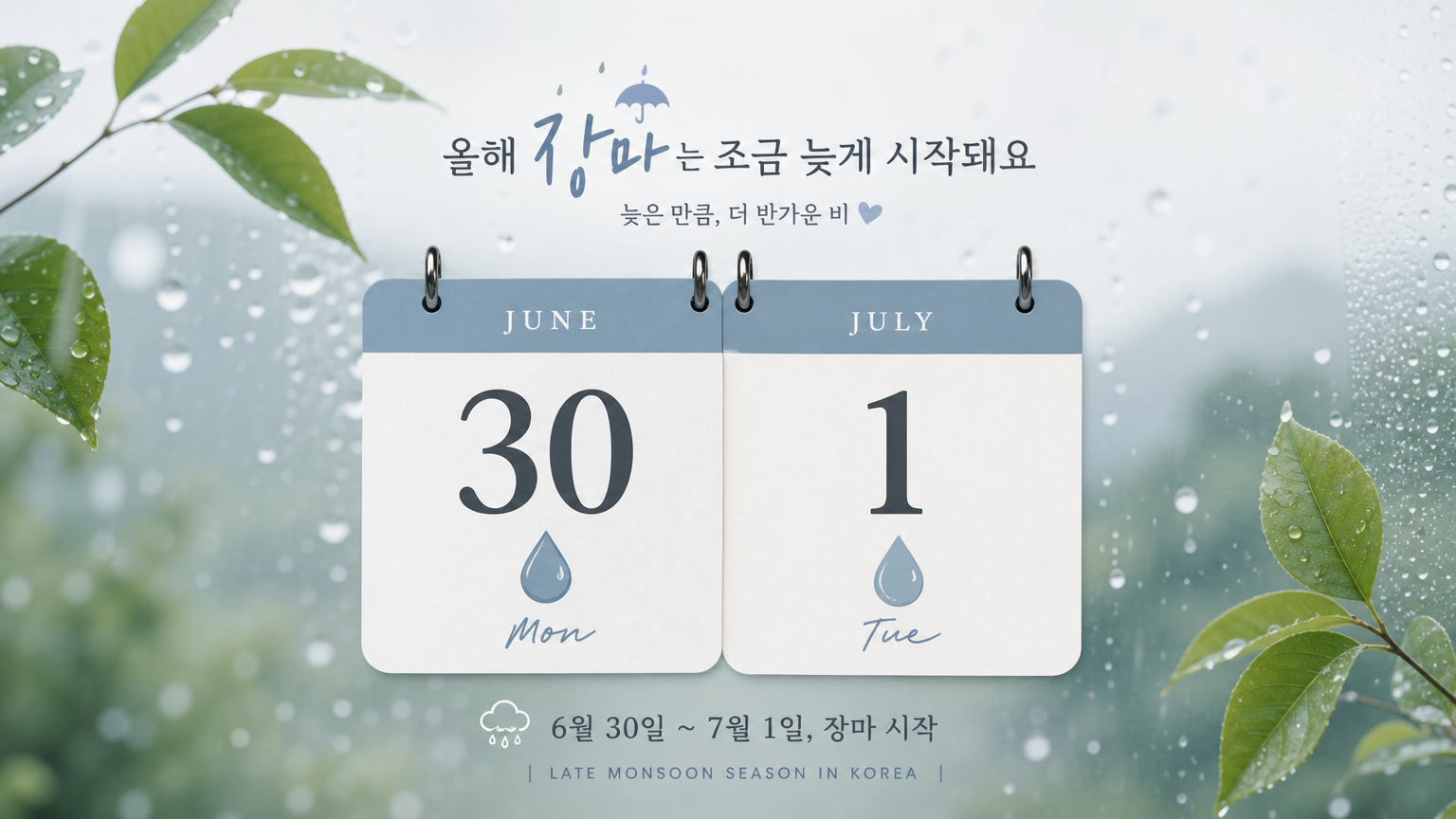 현대식 카페에서 스마트폰으로 날씨 앱을 걱정스럽게 보는 직장인의 모습