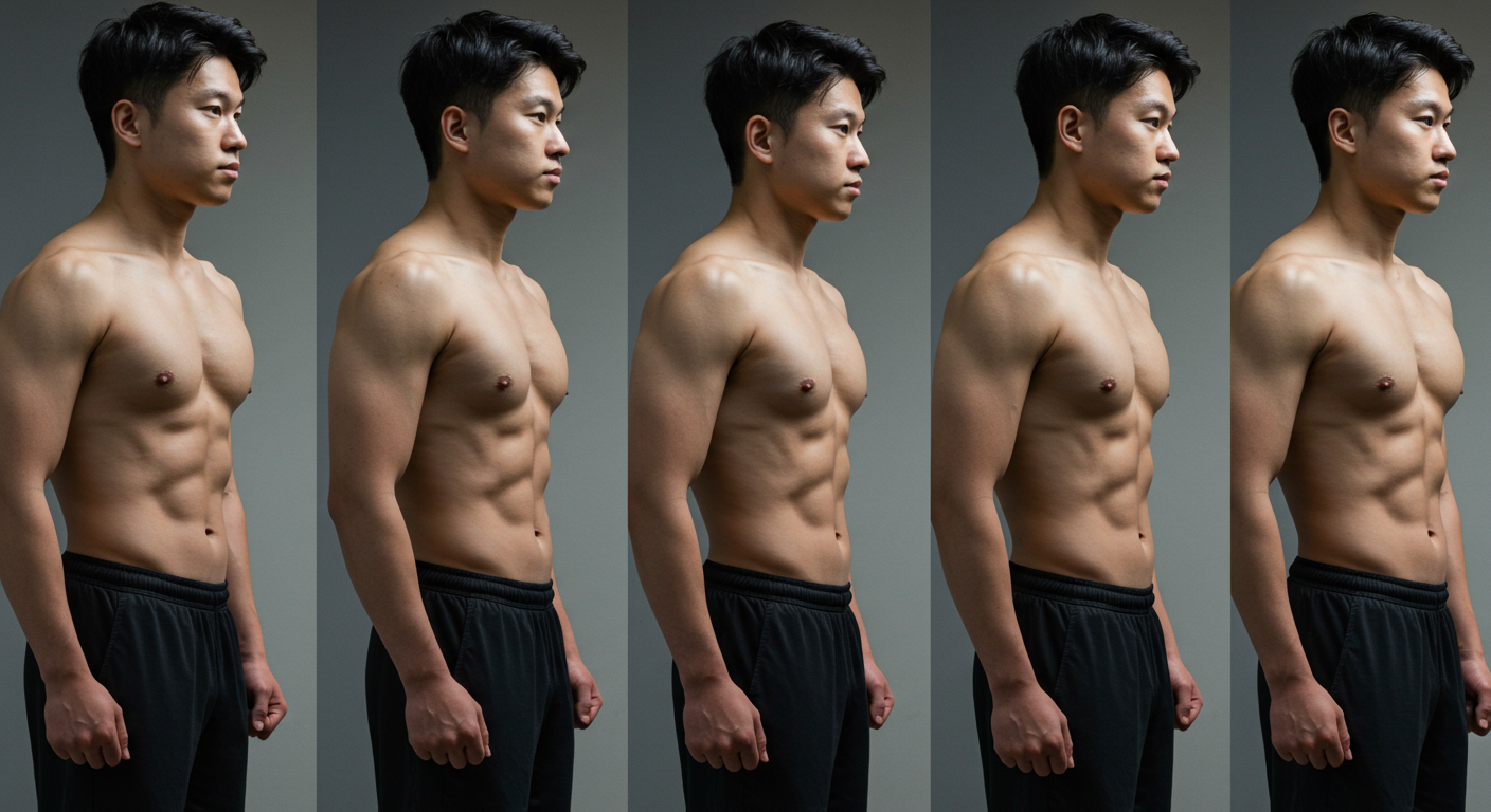규칙적인 훈련으로 신체 변화를 경험하는 과정