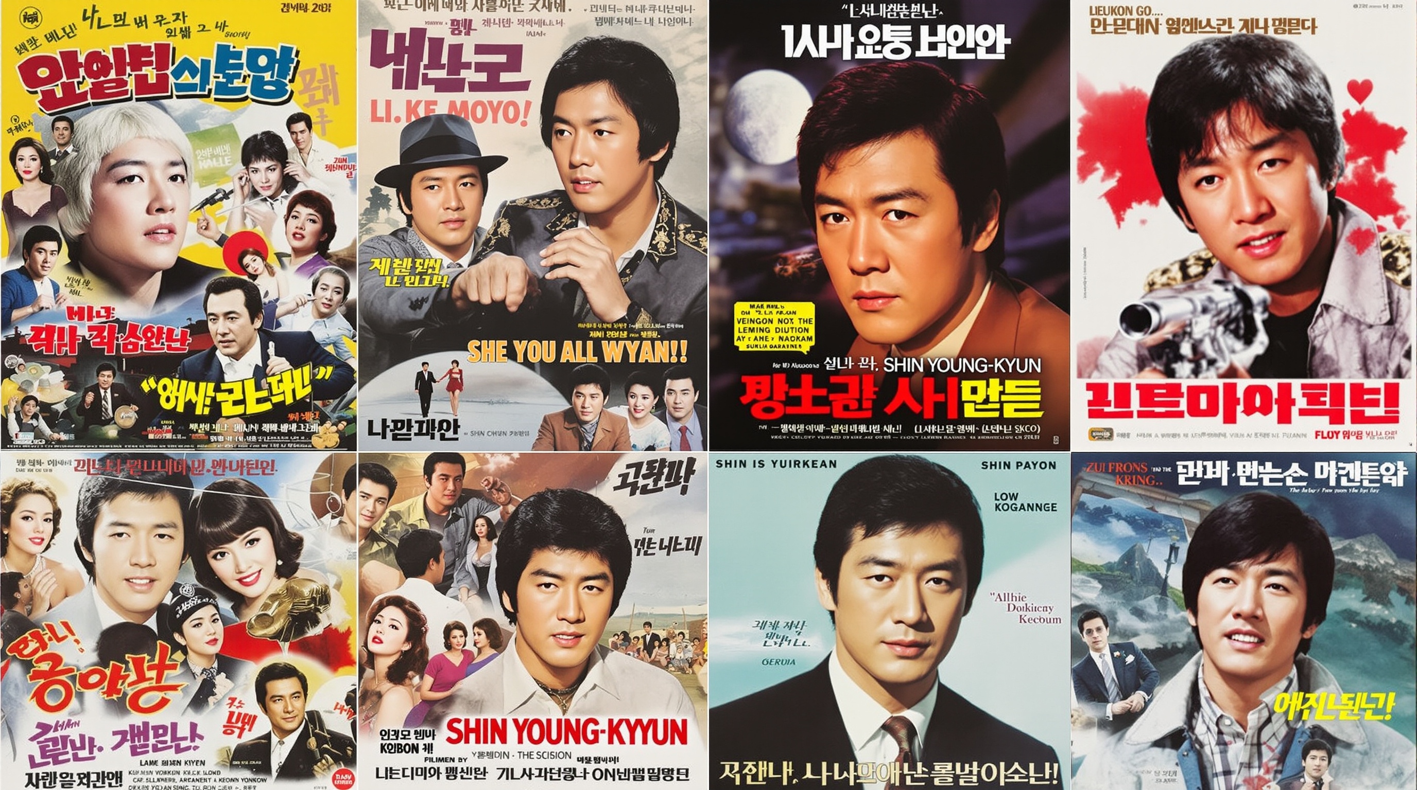 1960-70년대 다양한 장르에서 활약한 신영균의 대표작 포스터 모음