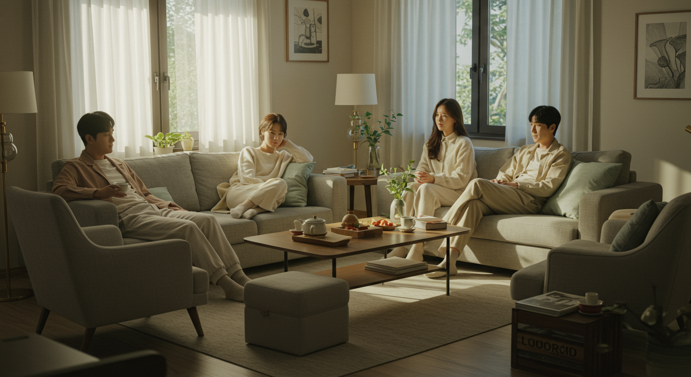 조용한 사치 생활을 즐기는 밀레니얼 세대의 집 안 모습