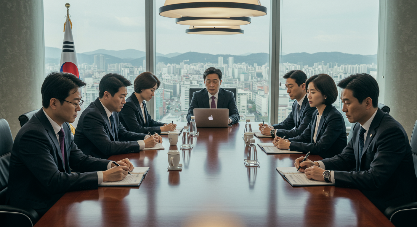 투자 실패에 대한 교훈을 논의하는 회의 장면