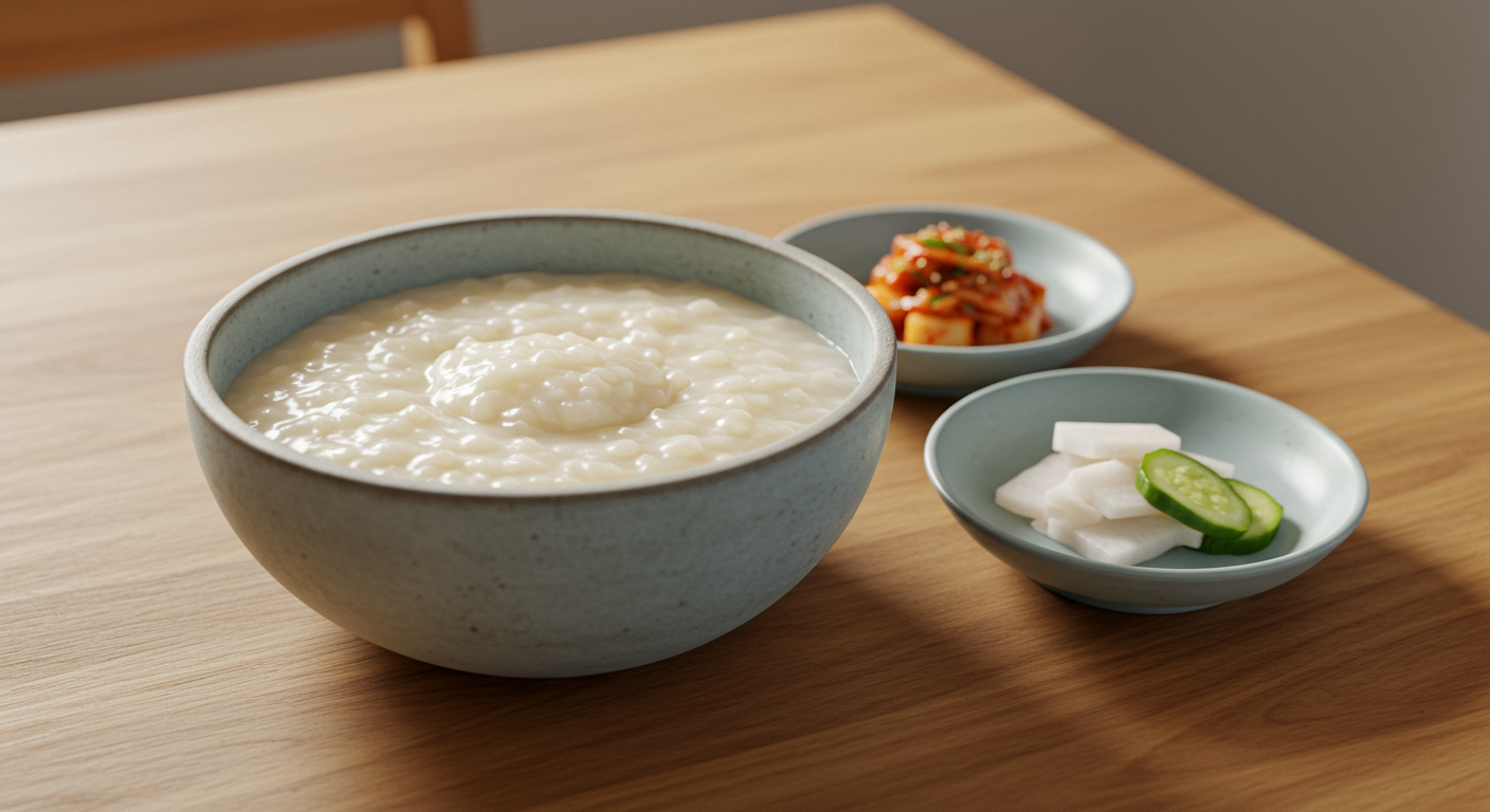 부드럽고 소화가 쉬운 전통 한국식 죽과 미음