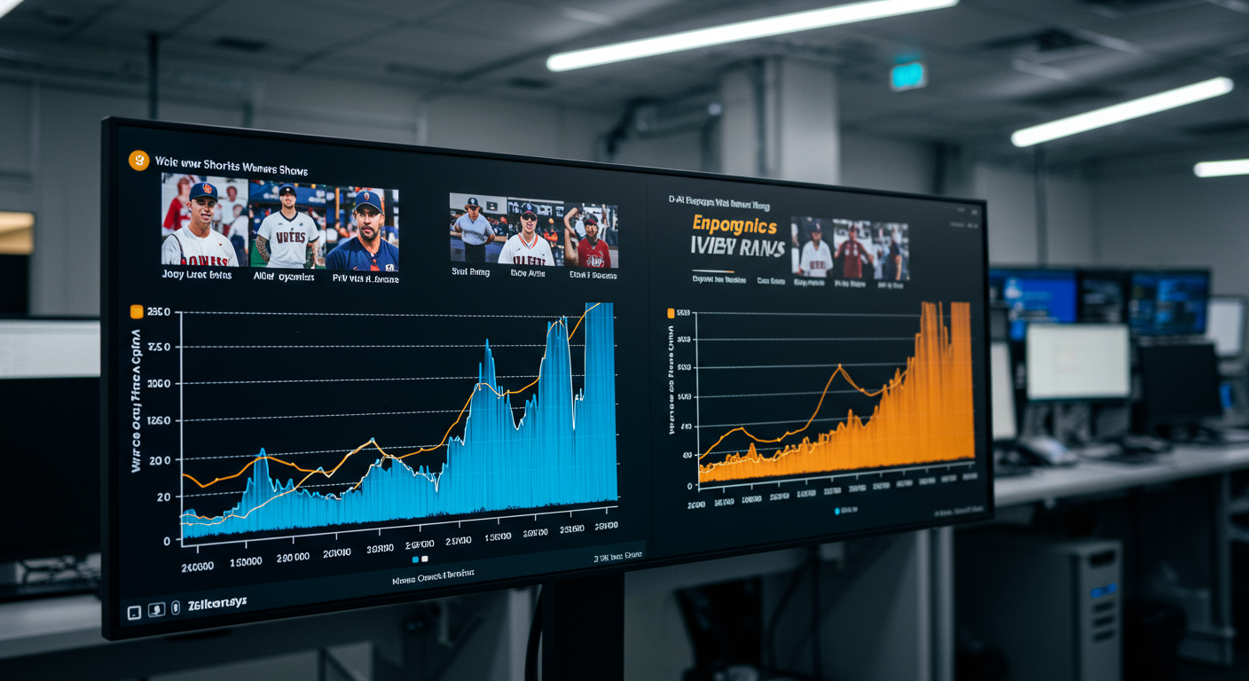 두 야구 프로그램의 시청률을 비교한 그래프, 현대적 데이터 분석 환경에서 변동하는 추세선