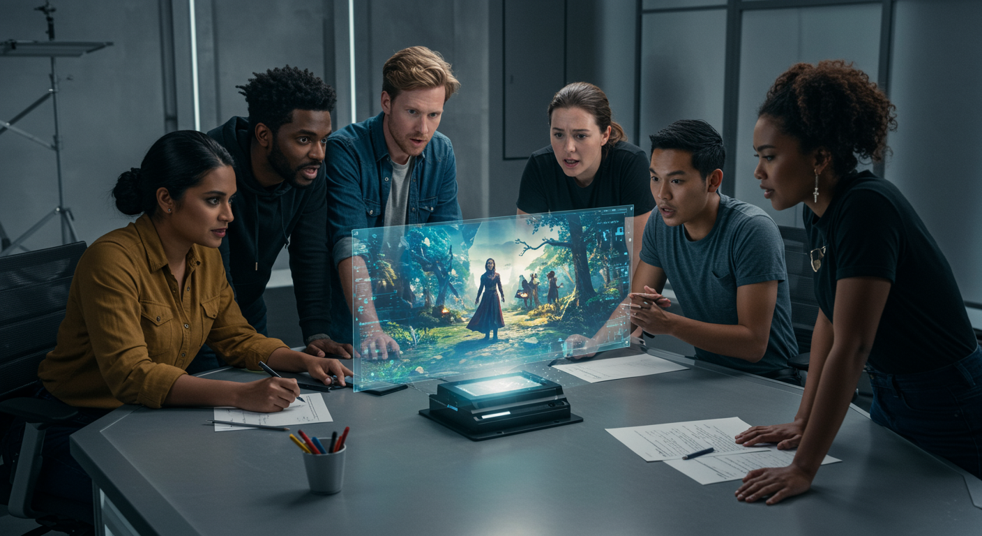 최신 CG 기술을 사용해 넷플릭스 시리즈를 제작 중인 창작자들