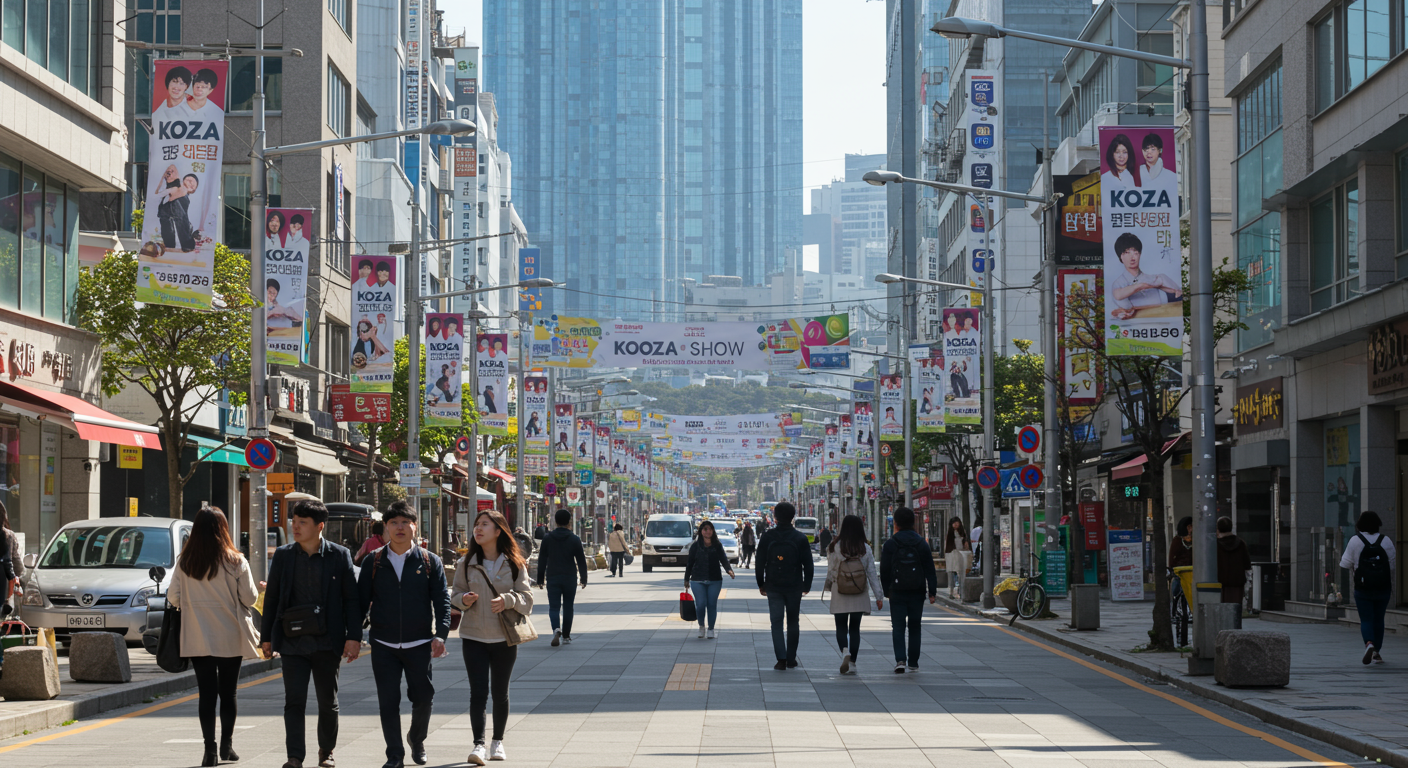 부산 센텀시티 근처 거리와 활기 넘치는 분위기