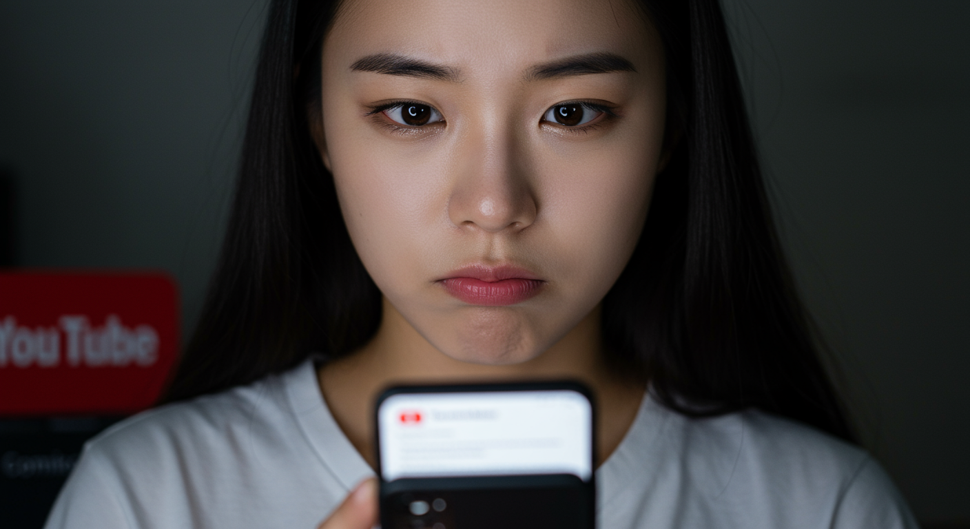 스마트폰으로 다운로드 전에 주의사항을 읽고 있는 신중한 사람의 클로즈업 이미지