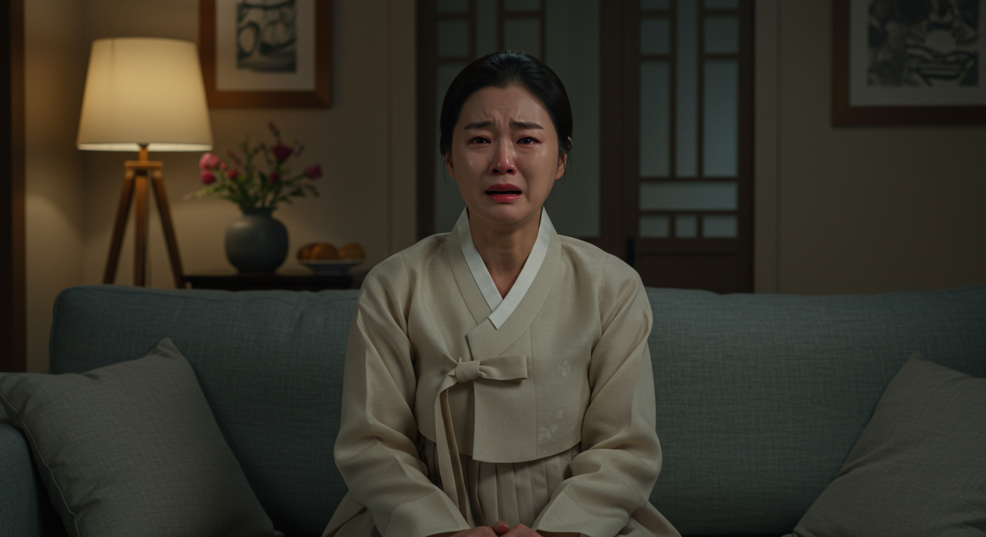 삶을 뒤흔드는 소식을 접하고 심리적 혼란을 겪는 주부